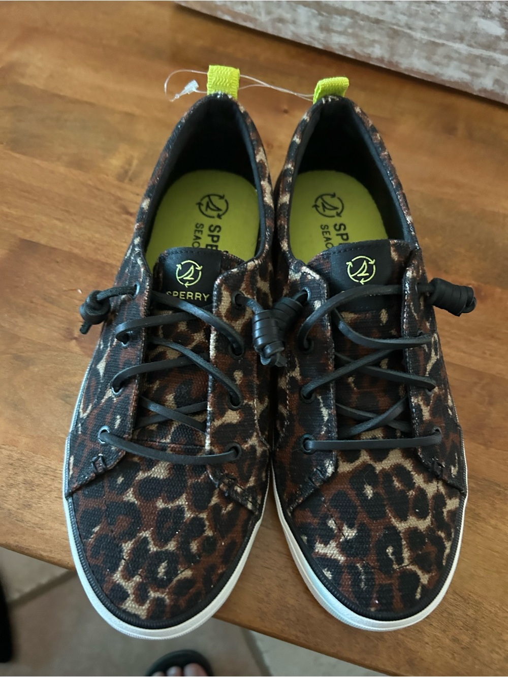 Sperry Women’s Leopard Canvas Sneakers - Brown/Black